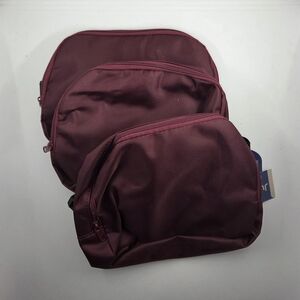 Maroon Travel Organizer Pouch Set